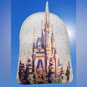Loungefly Cinderella Castle Mini Backpack – Walt Disney World 50th Anniversary